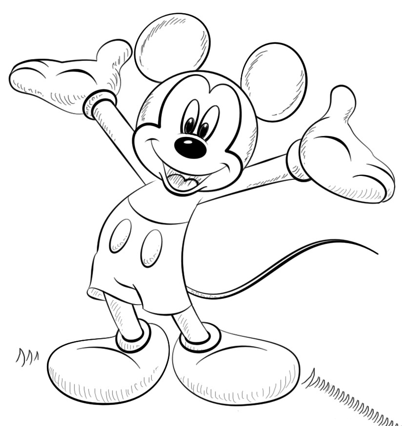 Mickey mouse coloring pages 4